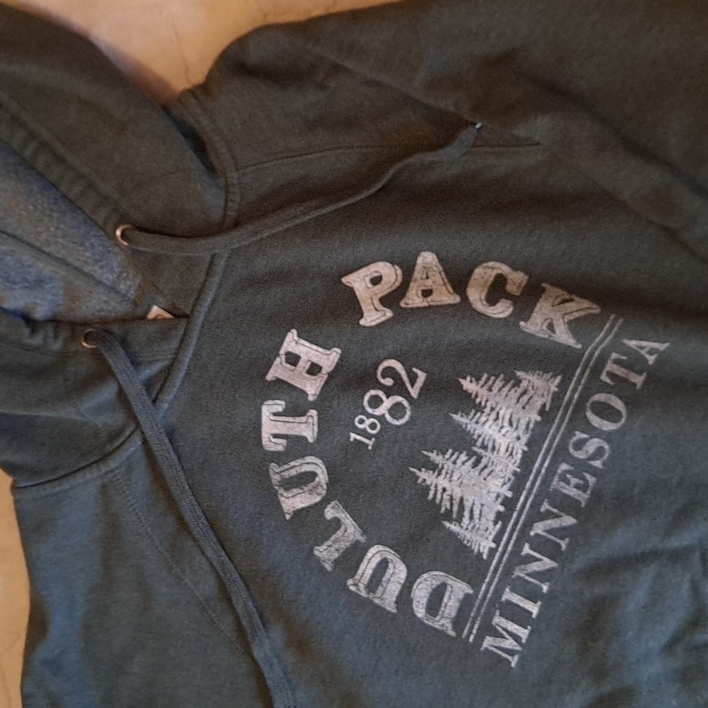 Duluth Pack Unisex Green Hooded Sweatshirt